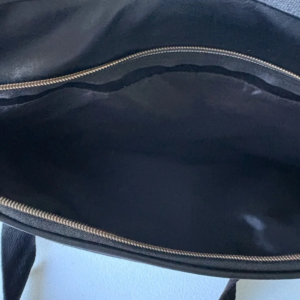 Eddie Bauer‎ Charcoal Black Messenger Bag Handle Shoulder Strap Office School